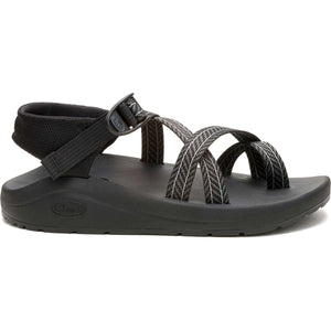 Chaco Mens CushZ Toe-Loop Extra Cushioned Sandal Frond Black