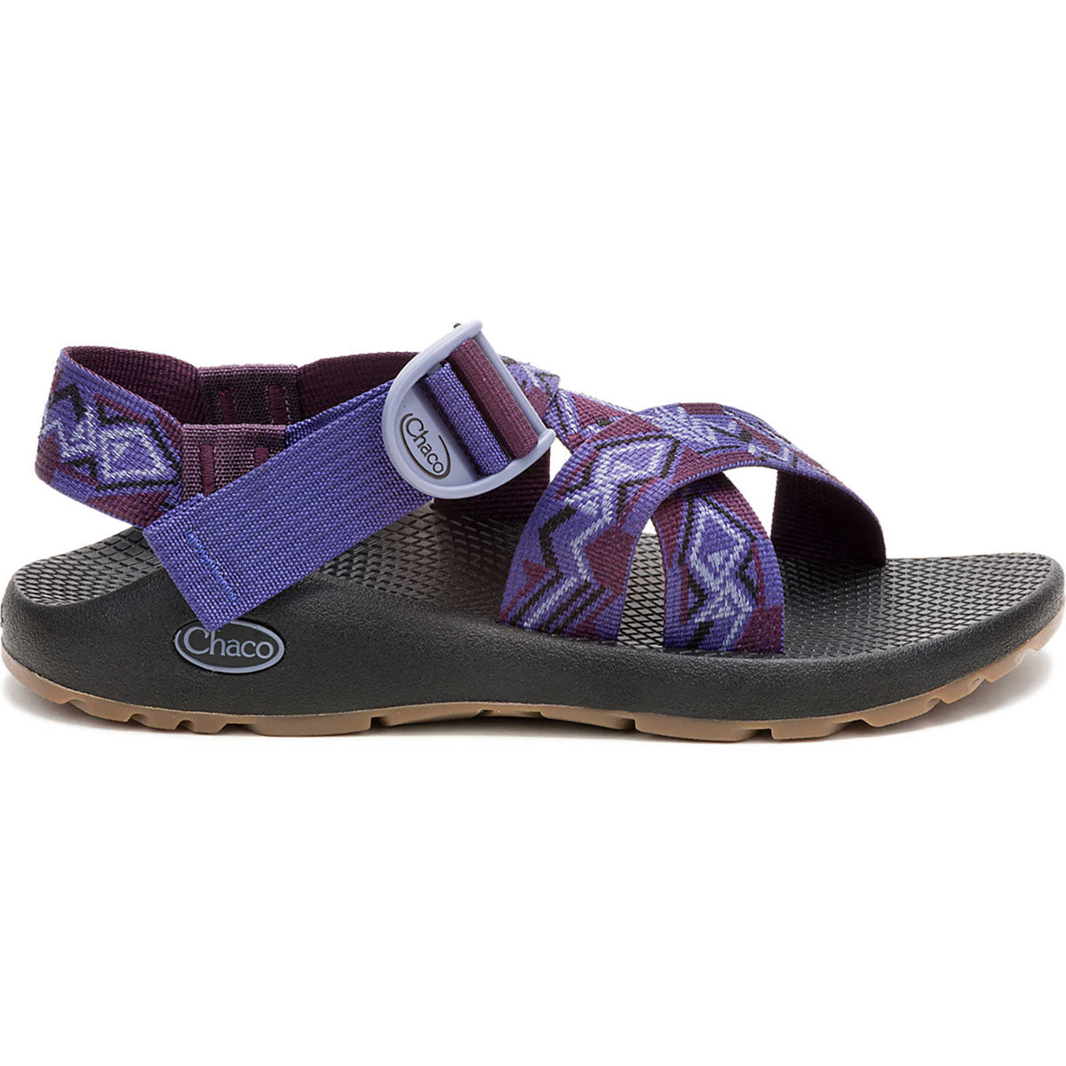 Chaco Womens Mega Z/1 Wide-Strap Classic Sandal Paddle Grape