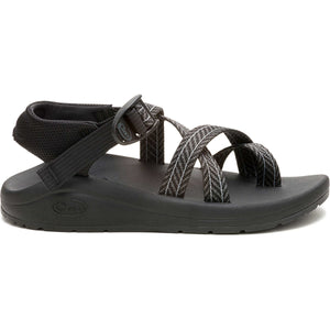 Chaco Womens CushZ Toe-Loop Extra Cushioned Sandal Frond Black