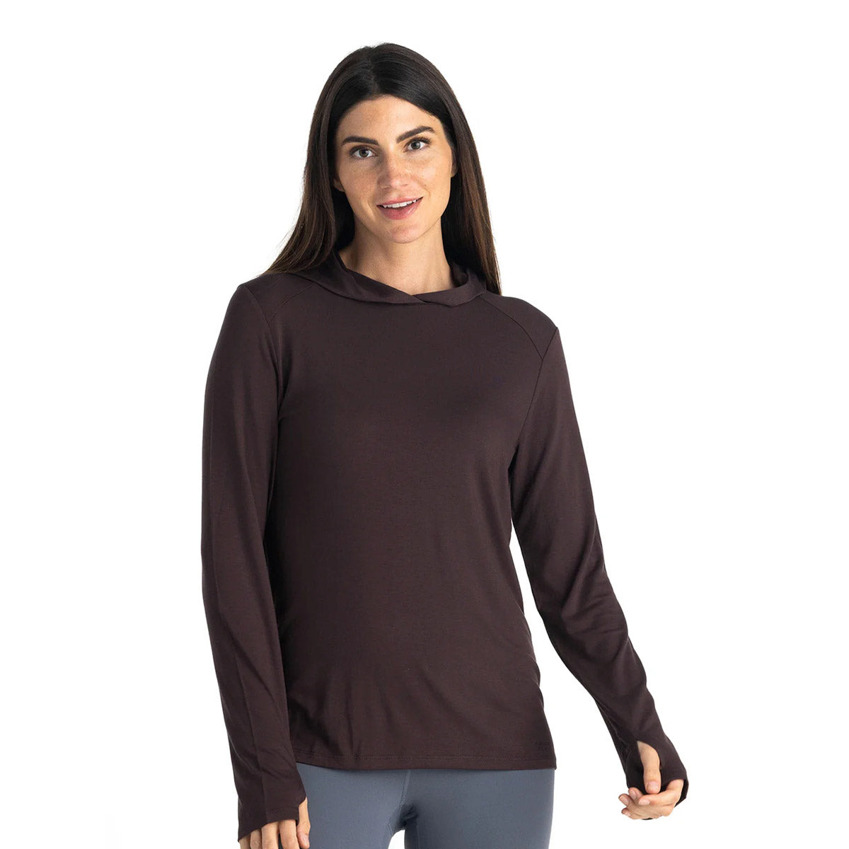 Free Fly Apparel Women's Bamboo Shade Hoodie II Red Cedar