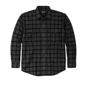 Filson Mens Alaskan Guide Shirt Heather Gray/Black Plaid