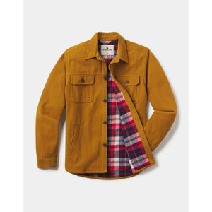 The Normal Brand Men's Brightside Flannel Lined Workwear Jacket Yellow