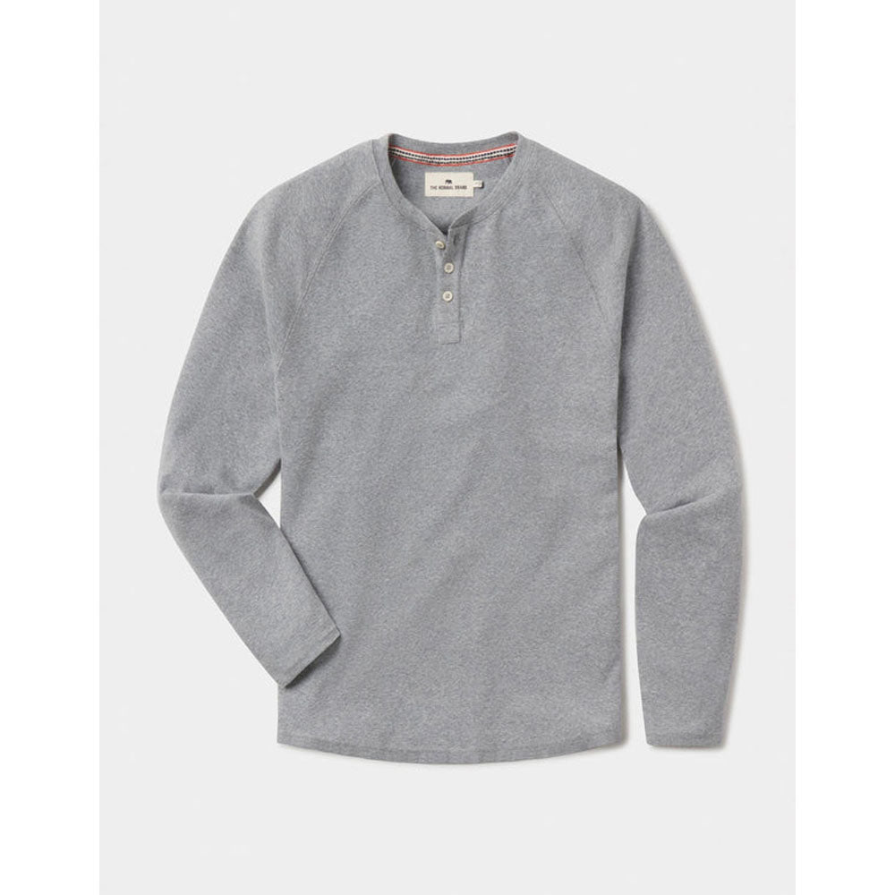 The Normal Brand Men's Puremeso Everyday Henley Athletic Grey