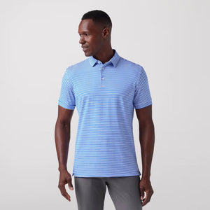 Mizzen+Main Men's Versa Polo Blue Stripe
