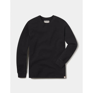 The Normal Brand Men's Vintage Thermal Crew Black