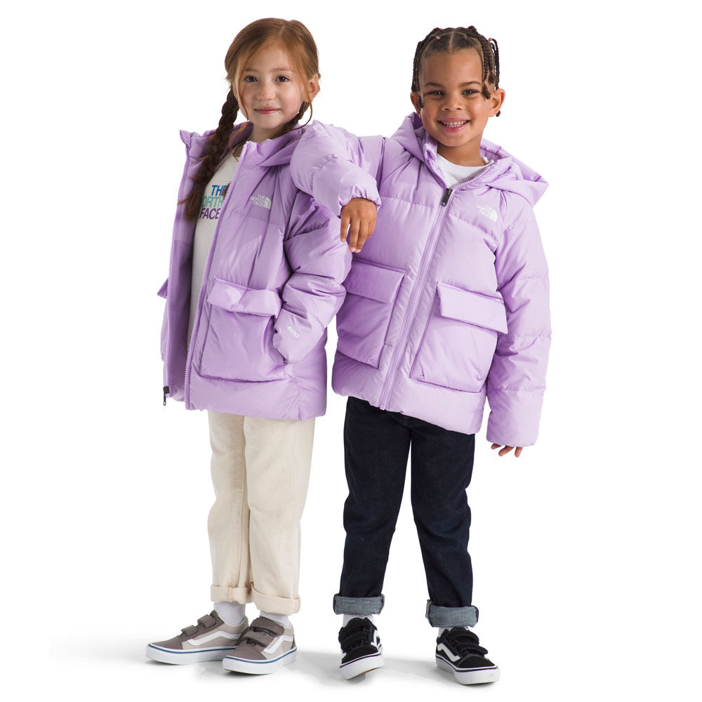 The North Face Kids North Down Fleece-Lined Parka Lite Lilac