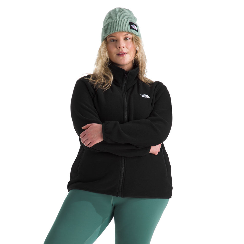 The North Face Womens Plus Glacier Fleece Jacket TNF Black