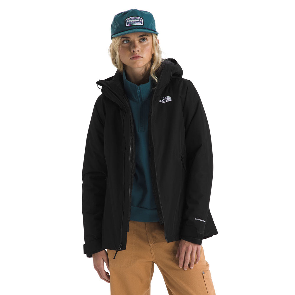 The North Face Womens Carto Mono Triclimate Hooded Jacket TNF Black