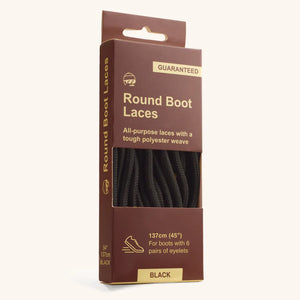 Adventure Andy Round Boot Laces Black