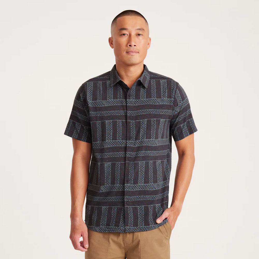 Roark Mens Bless Up Breathable Stretch Shirt Jimlamara Black