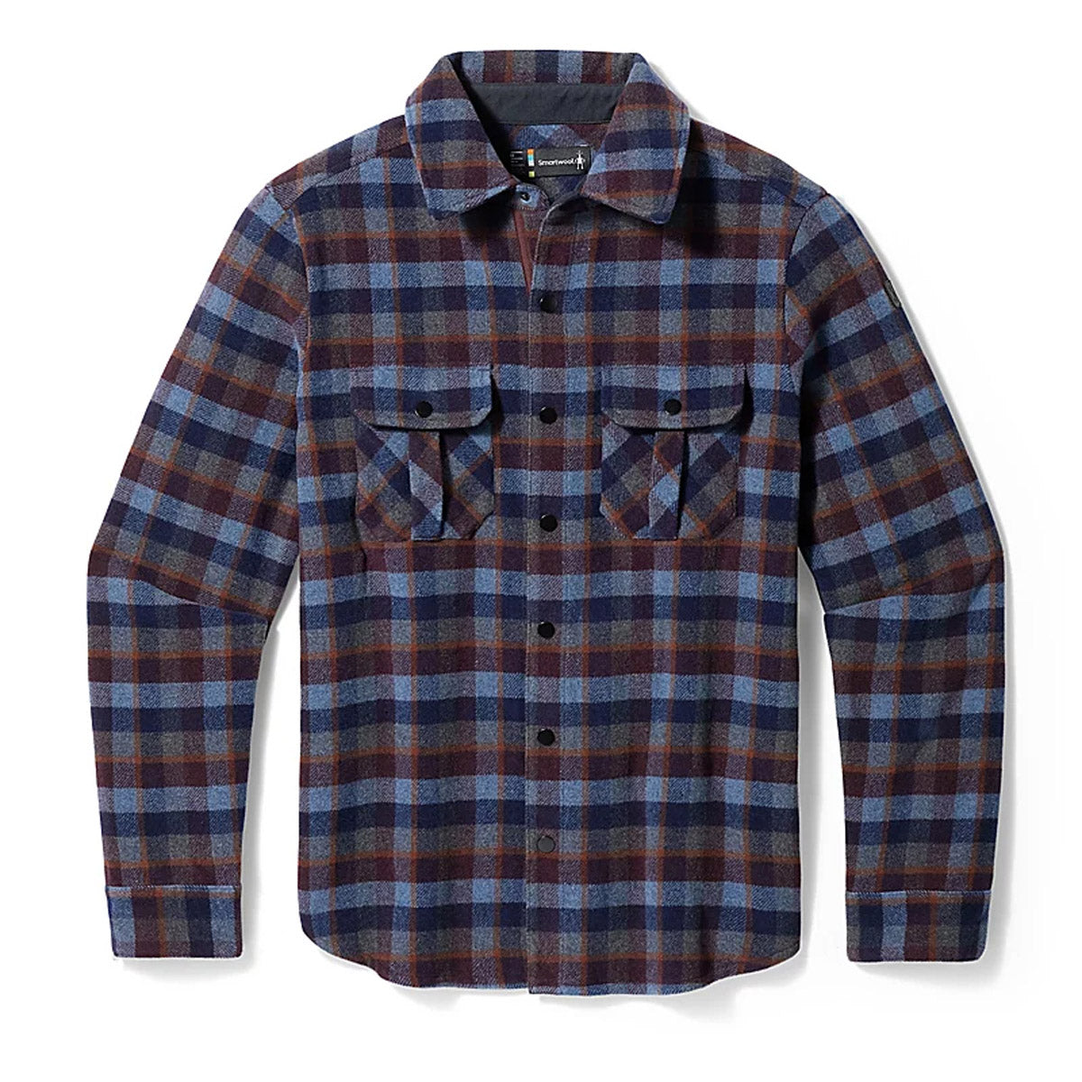 Smartwool Men's Anchor Line Shirt Jacket Eggplant Plaid