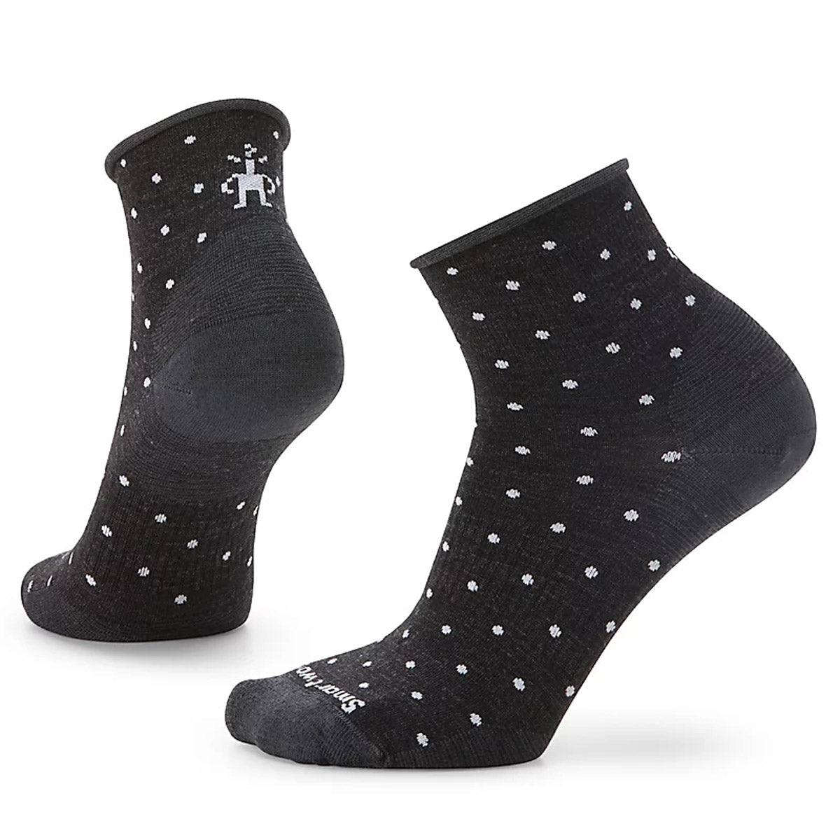 Smartwool Women's Everyday Classic Dot Ankle Socks Charcoal