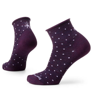 Smartwool Women's Everyday Classic Dot Ankle Socks Purple Iris