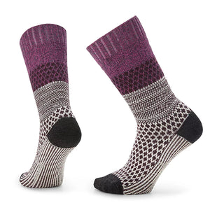 Smartwool Women's Everyday Popcorn Cable Crew Socks eadow Mauve / M