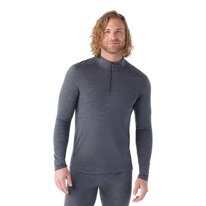 Smartwool Men's Classic All-Season Merino Base Layer 1/4 Zip Iron Heather