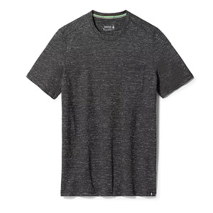 Smartwool Men's Merino Hemp Blend Pocket Tee Black Heather