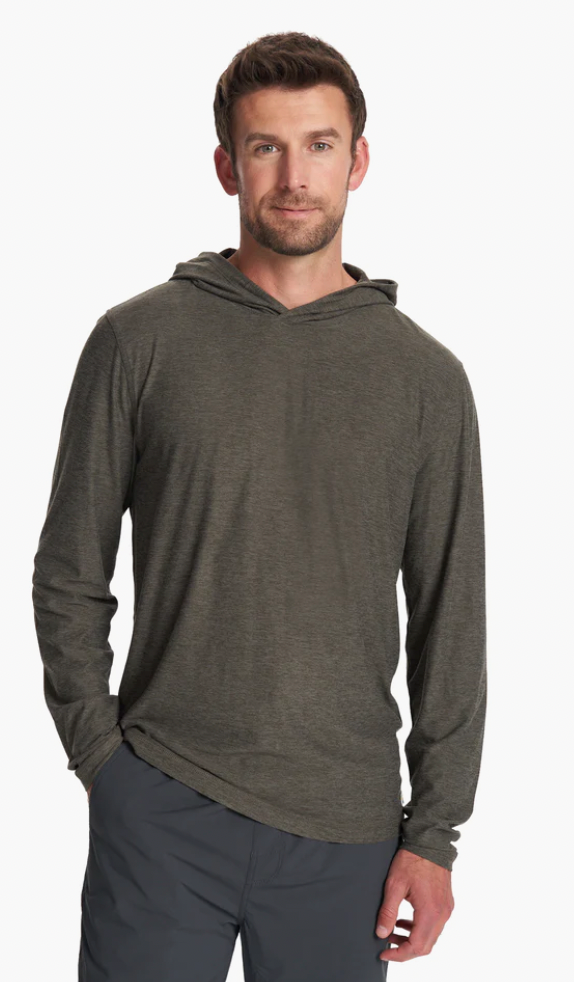 Vuori M Strato Tech Hoodie HBK Black Heather
