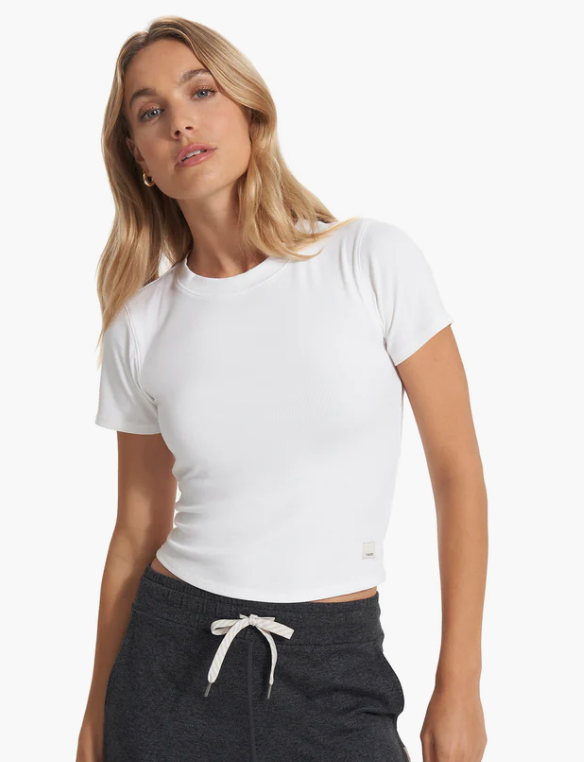 Vuori W Mudra Fitted Tee WHT White