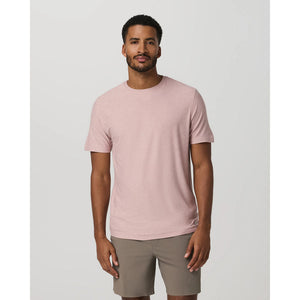 Vuori Mens Strato Tech Tee Faded Rose Heather