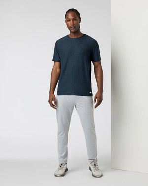 Vuori Mens Strato Tech Tee HFR Faded Rose Heather