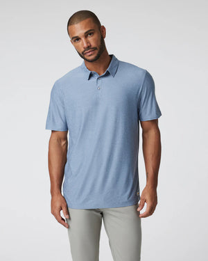 Vuori Mens Strato Tech Polo HTF Truffle Heather