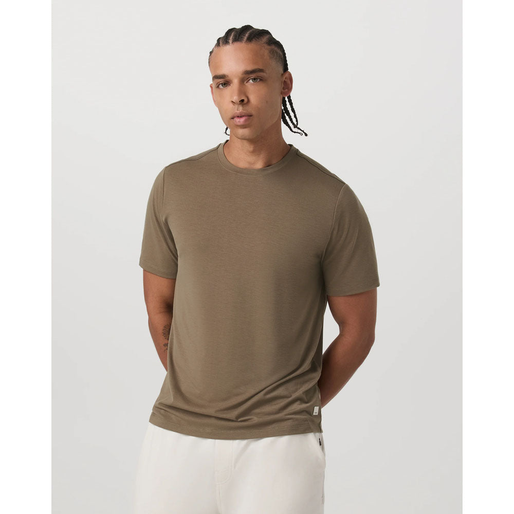 Vuori Mens Current Tech Tee Peppercorn