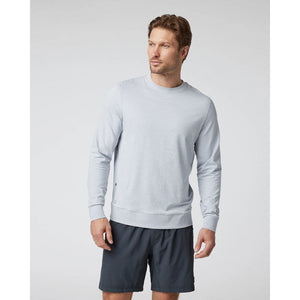 Vuori Mens Ponto Performance Crew Platinum Heather