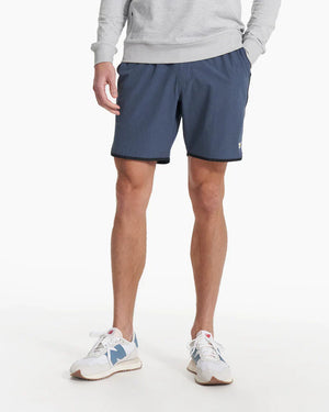 Vuori Mens Banks Short BES Beachsand Slub Stripe
