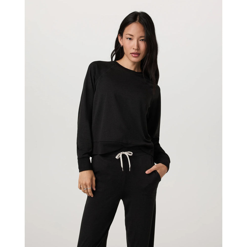 Vuori W LS Halo Crew Black Heather