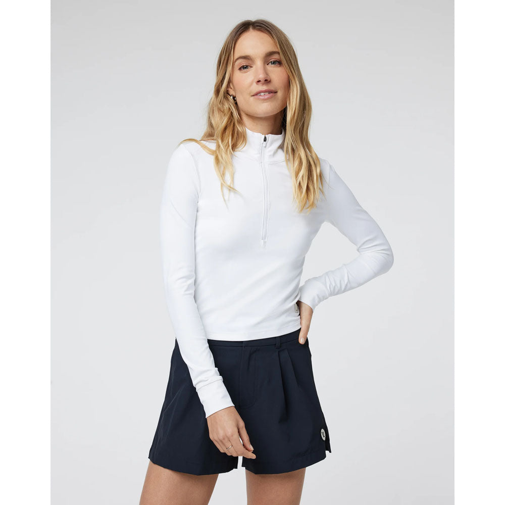 Vuori W Studio Half Zip White