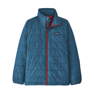 Patagonia Boys' Nano Puff Jacket Wavy Blue