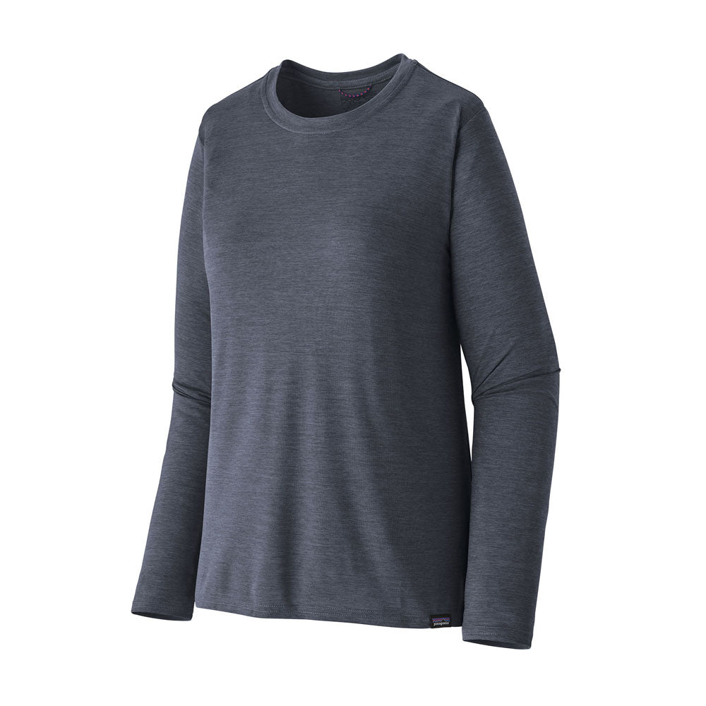 Patagonia Womens Long-Sleeved Capilene Cool Daily Shirt Smolder Blue - Light Smolder Blue X-Dye