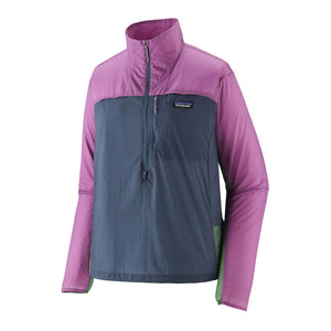 Patagonia Womens Houdini Stash 1/2 Zip Pullover Current Blue