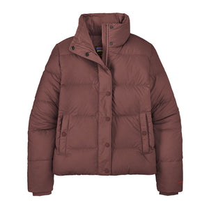 Patagonia Womens Silent Down Jacket Dark Ruby