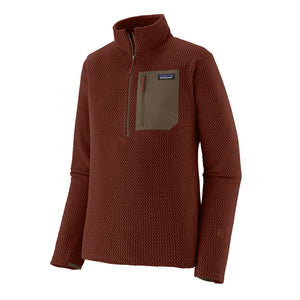 Patagonia Mens R1 Air Zip Neck Dried Vanilla