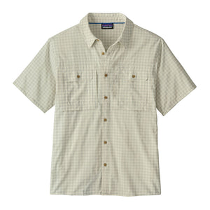 Patagonia Mens Short-Sleeved Self Guided Sun Shirt North Fork: Crisp Grey