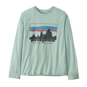 Patagonia Kids Long-Sleeved Graphic T-Shirt 73 kyline: Virtually Blue / S