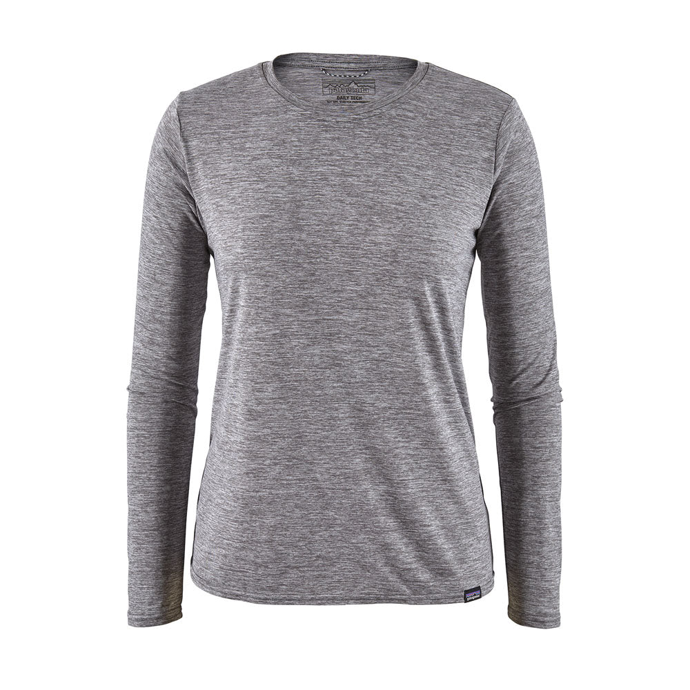 Patagonia Womens Long-Sleeved Capilene Cool Daily Shirt Feather Grey
