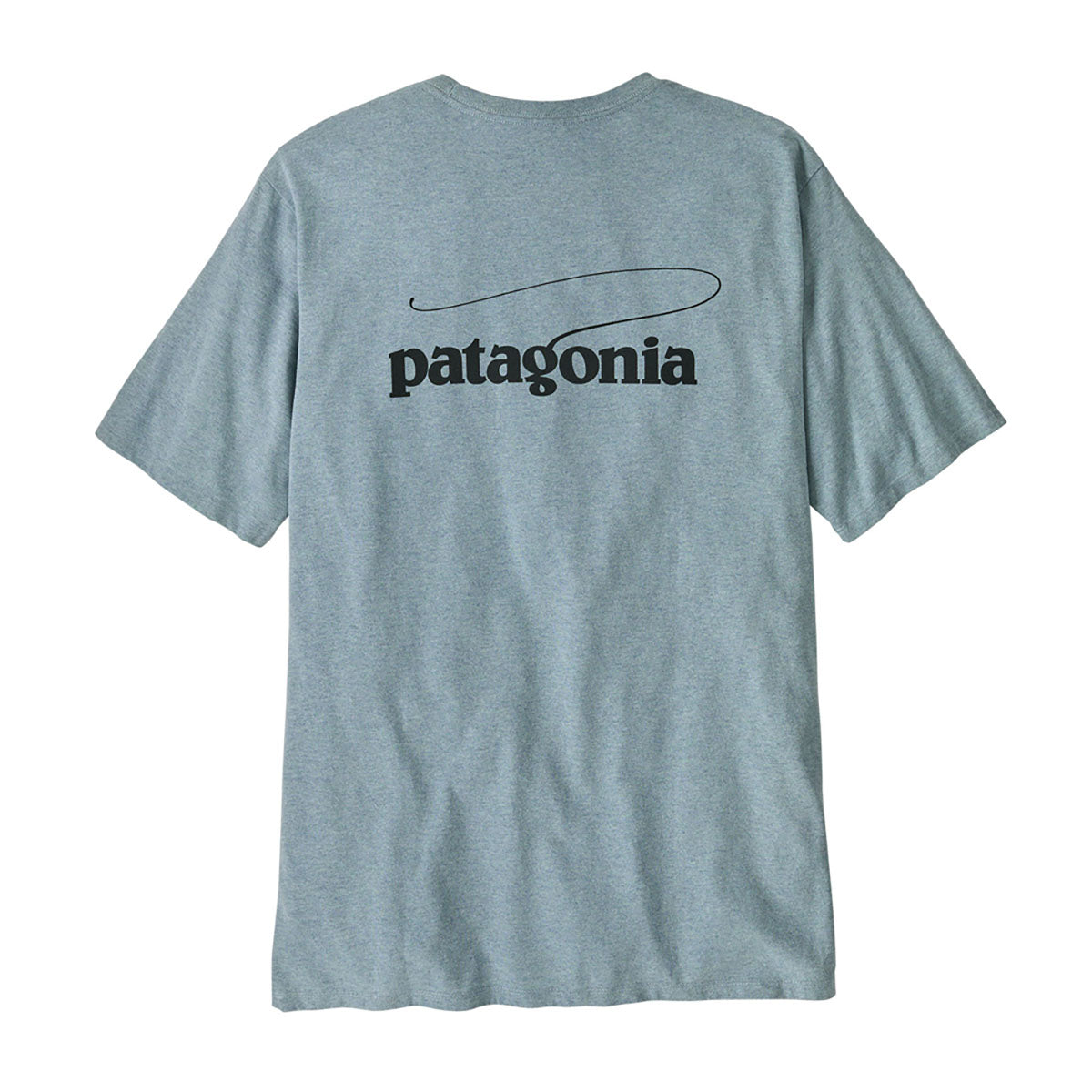 Patagonia Mens Casting Logo Responsibili-Tee Thermal Blue
