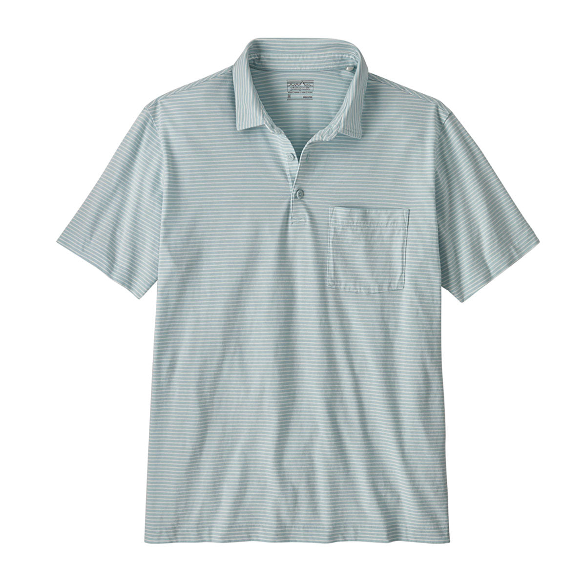 Patagonia Mens Daily Polo eashore: Steam Blue / S