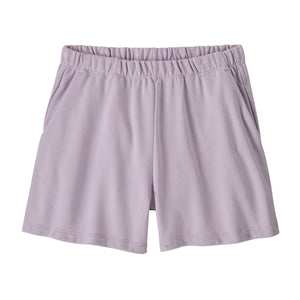 Patagonia Womens Regenerative Organic Certified Cotton Essential Shorts Foxglove Purple