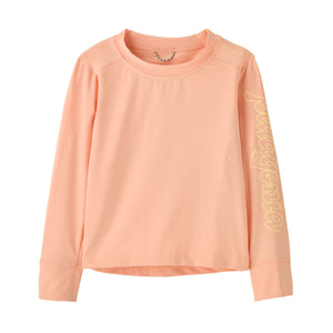 Patagonia Baby Long Sleeve Capilene Silkweight T-Shirt Fitz Script: Sunlit Pink
