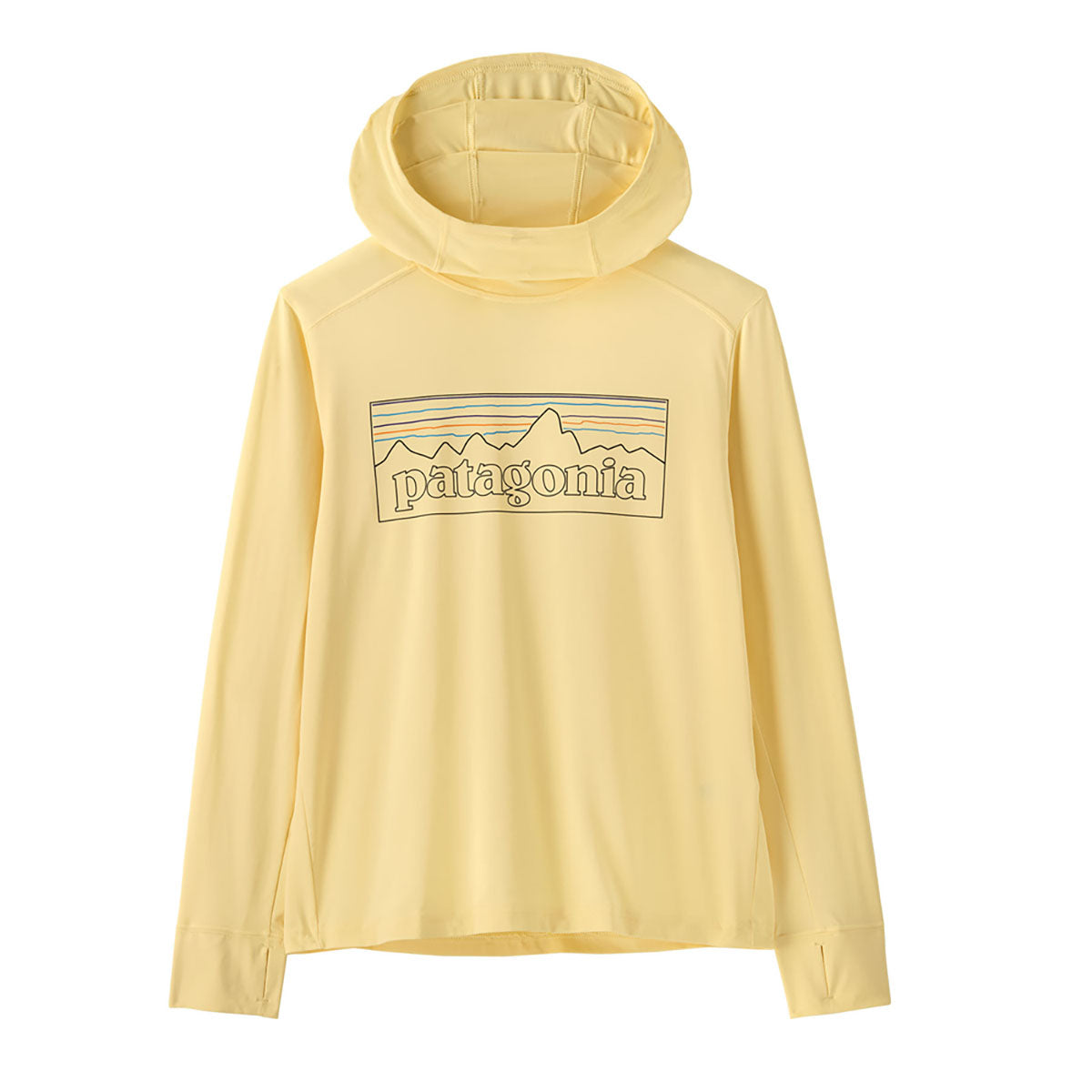 Patagonia Kids Capilene Silkweight Hoody P-6 Outline: Buttercup Yellow
