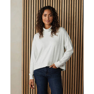 The Normal Brand Women's Puremeso Funnel Neck Pullover Stone