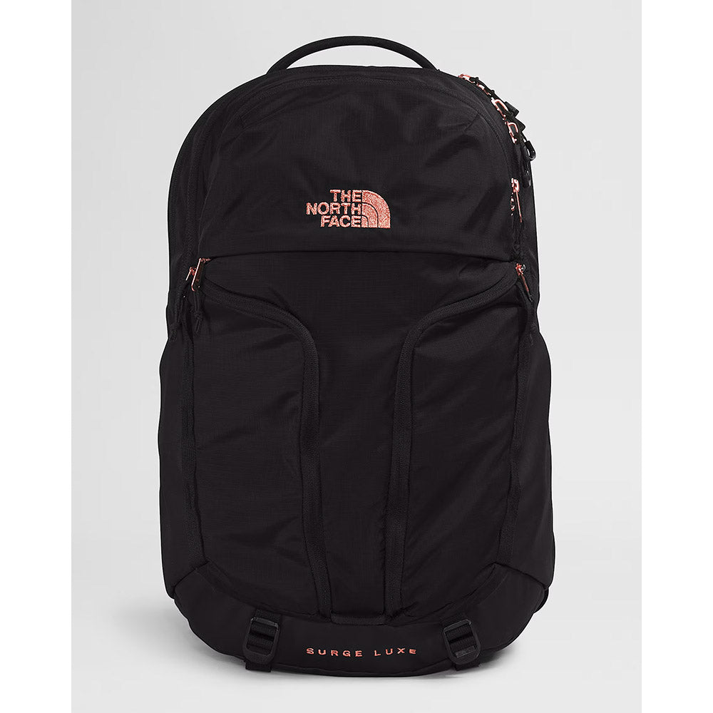 The North Face Womens Surge Luxe Black/Burnt Coral Metallic