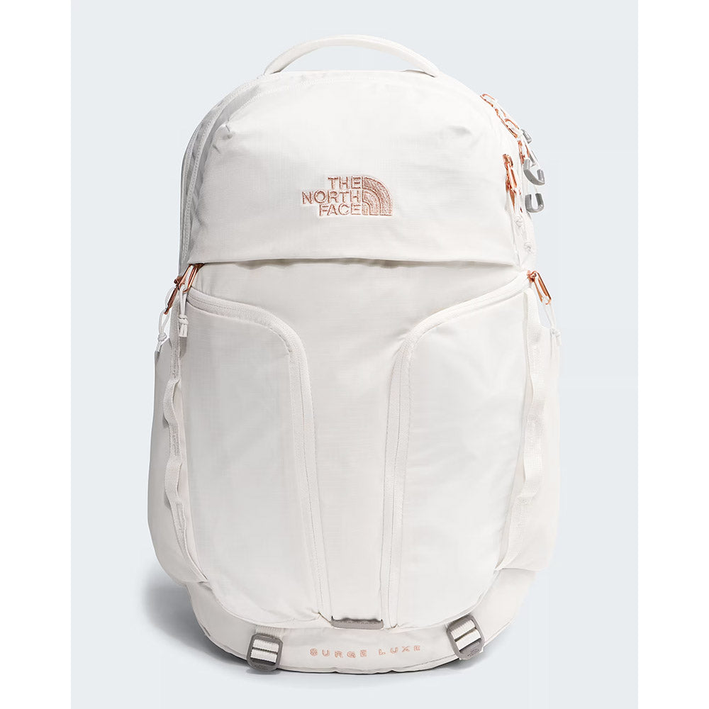 The North Face Womens Surge Luxe White Dune/Burnt Coral Metallic