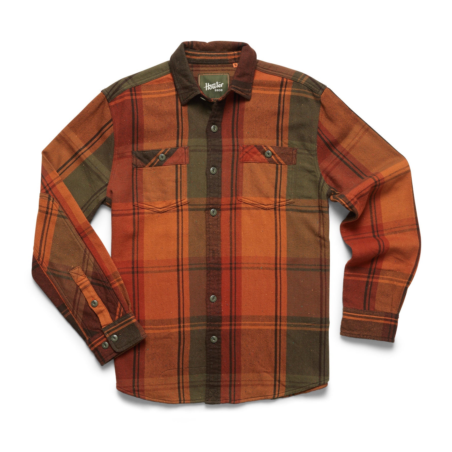 Howler Brothers Mens Rodanthe Blanket Flannel HOT Killian Plaid: Hot Horizon