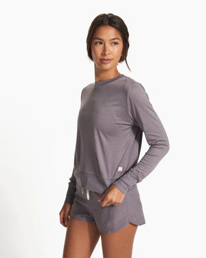 Vuori Womens Daydream Crew HCP Cape Heather