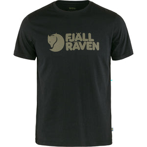 Mens Fjallraven Logo T-shirt Black