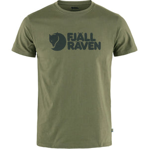 Mens Fjallraven Logo T-shirt aurel Green / L